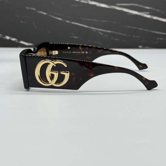 NEW GUCCI HAVANA BROWN WOMEN AUTHENTIC NEW SUNGLASSES GUCCI - Picture 7 of 13